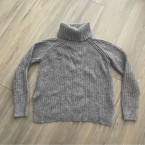 Madewell Colorfleck Ribbed Turtleneck Sweater XS - Picture 7 of 7